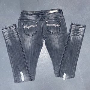 Distressed Almost Famous Skinny Jeans